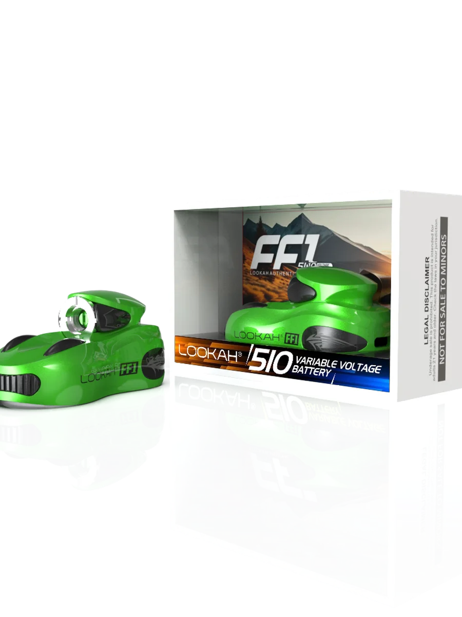 Photograph of product: Lookah - FF1 Racecar 510 Battery - Green