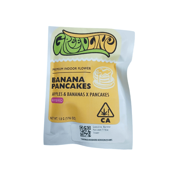 Photograph of product: Greenline - Banana Pancakes 1.8g Flower - 