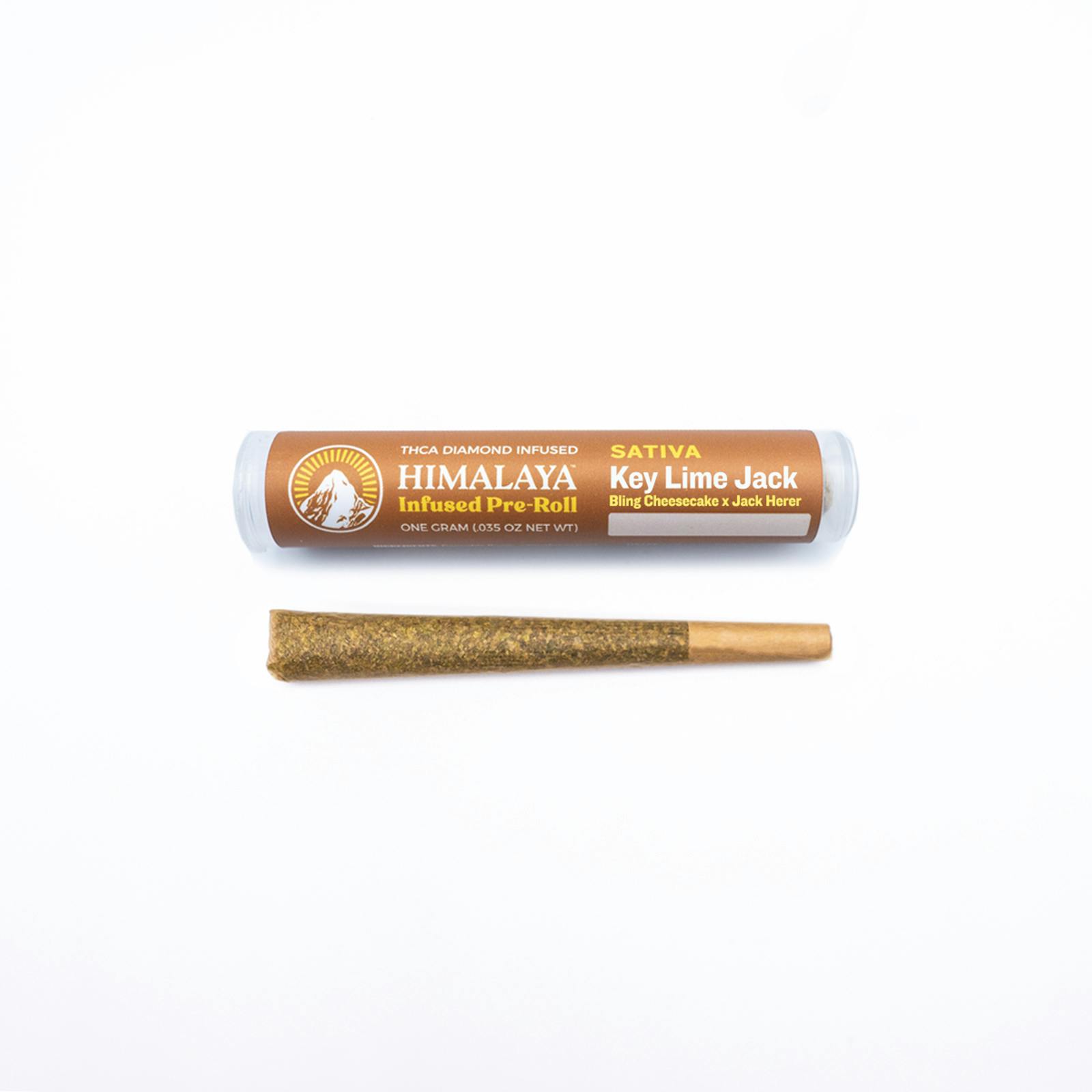 Photograph of product: 1g Key Lime Jack (Oui'd) Infused Pre-roll TH-oui:36% $9 or 2/$15