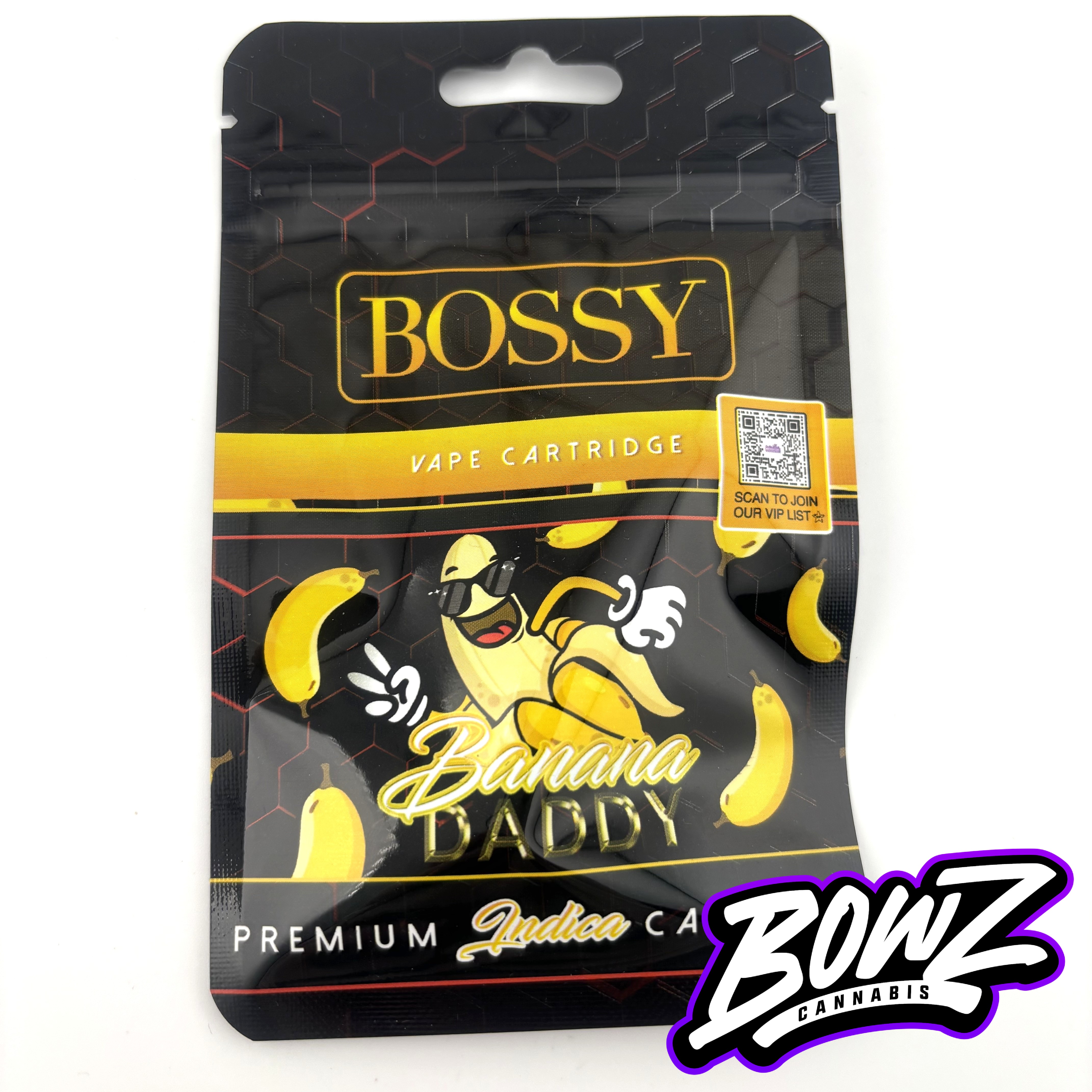 Photograph of product: Bossy - 510 Vape Cartridge - (1g) - Oui'd - **BANANA DADDY** (10/$40)