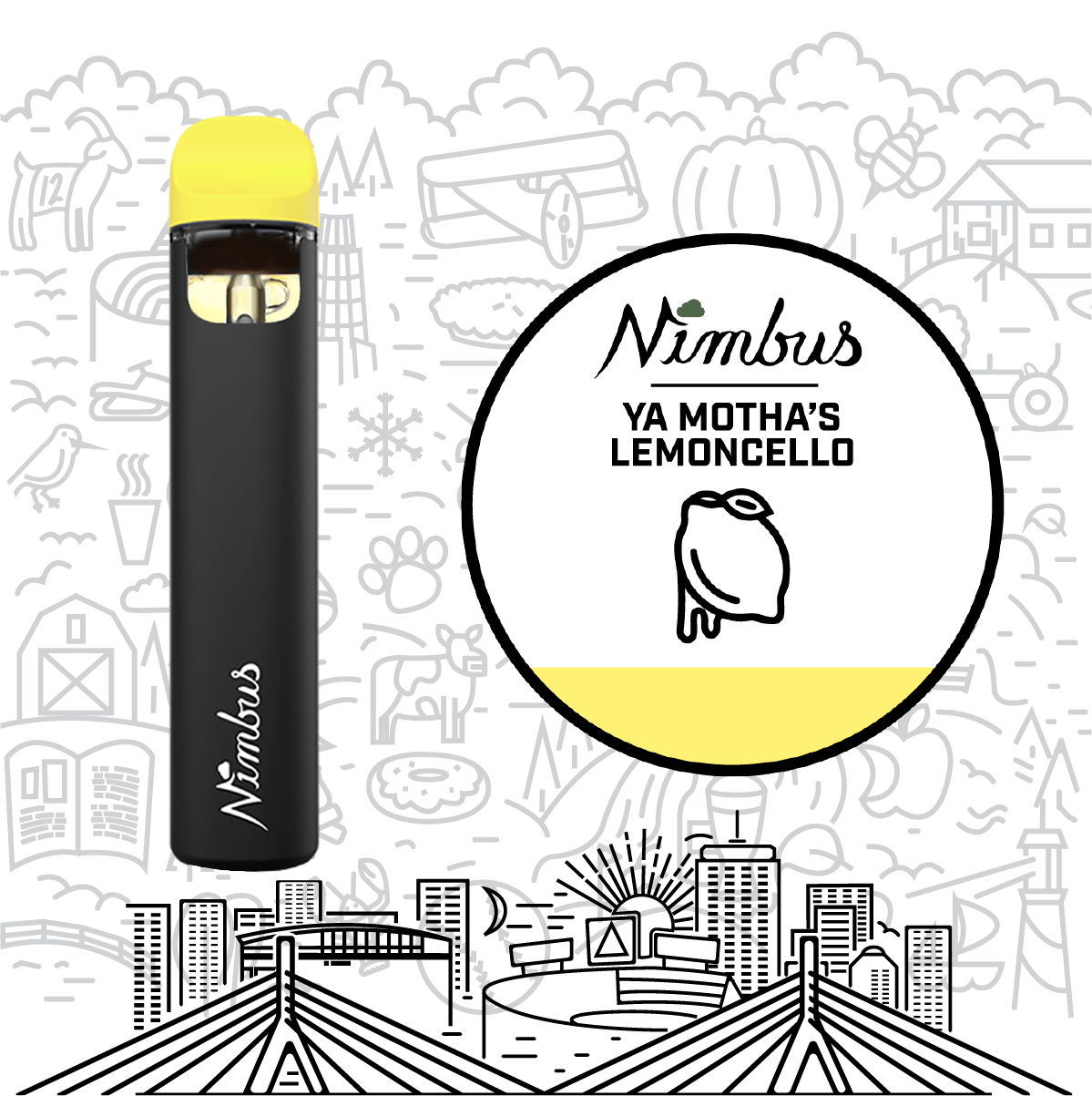 Photograph of product: Ya Motha's Limoncello Disposable Vape - Nimbus