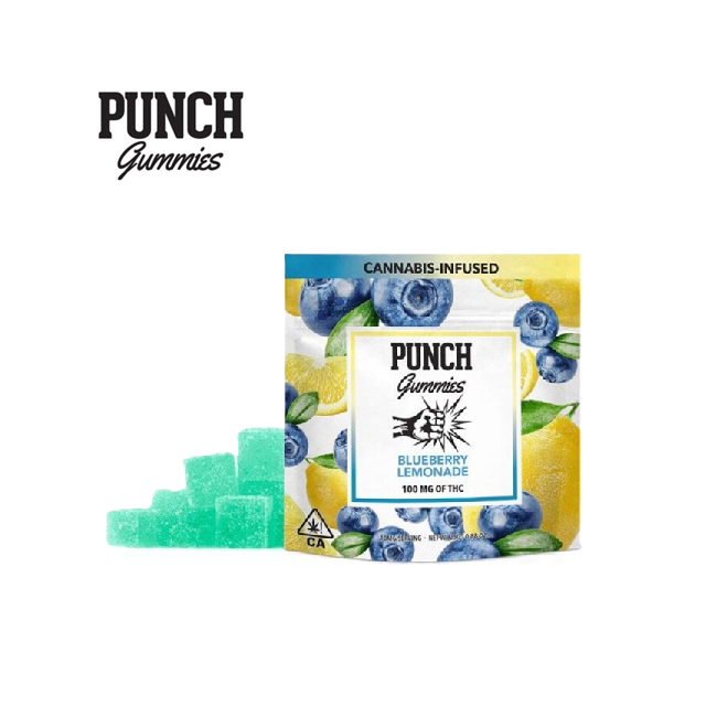 Photograph of product: BLUEBERRY LEMONADE 100MG 10 PACK GUMMY - 100 MG