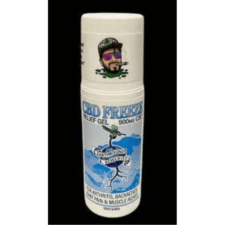 Photograph of product: Earthbound Remedies CBD Muscle Freeze Relief Gel 900mg