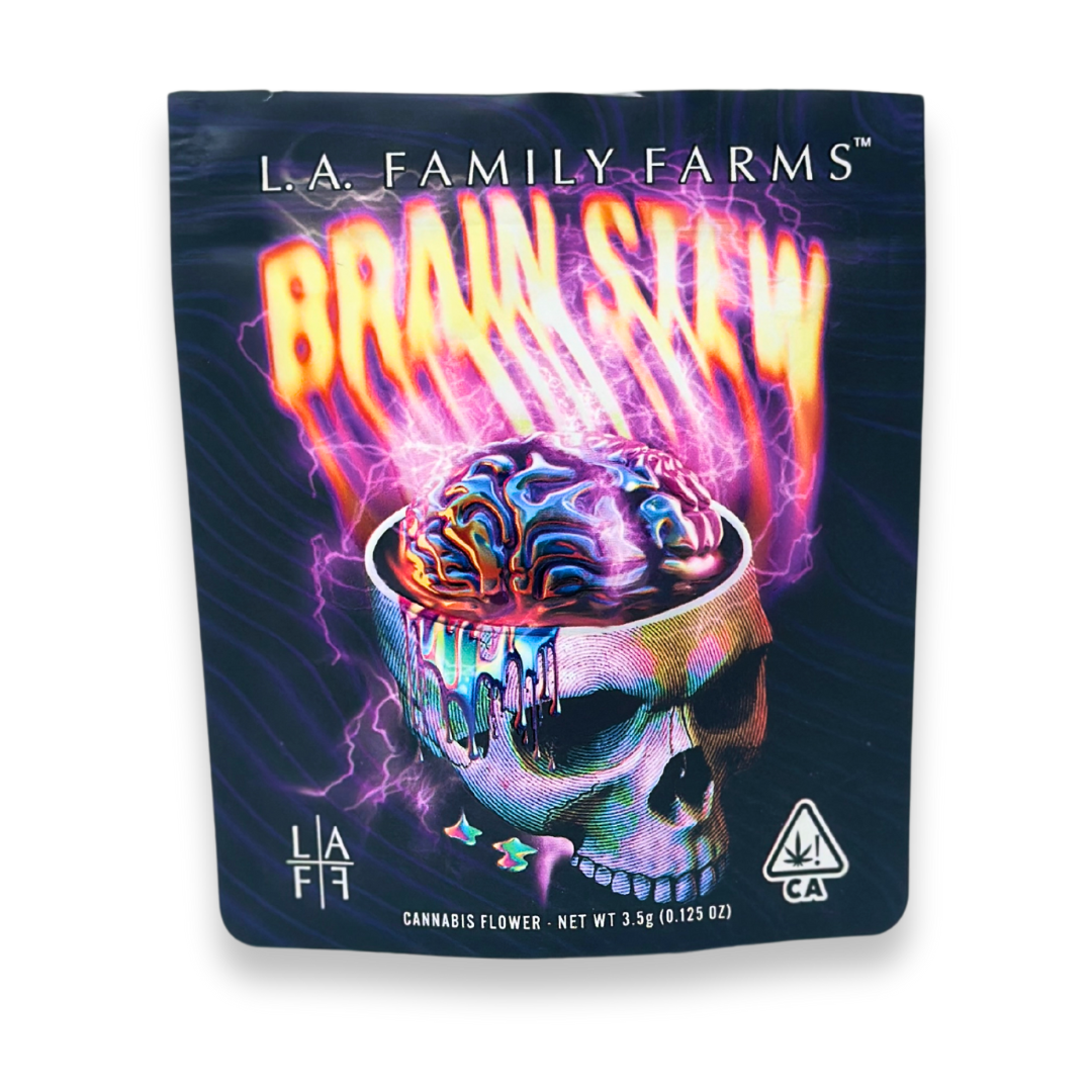 Photograph of product: LA Family Farms - Brainstew - Flower - 3.5g