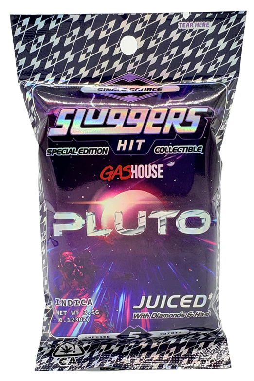 Photograph of product: Sluggers Juiced | Pluto | 3.5G 5PK Infused Preroll