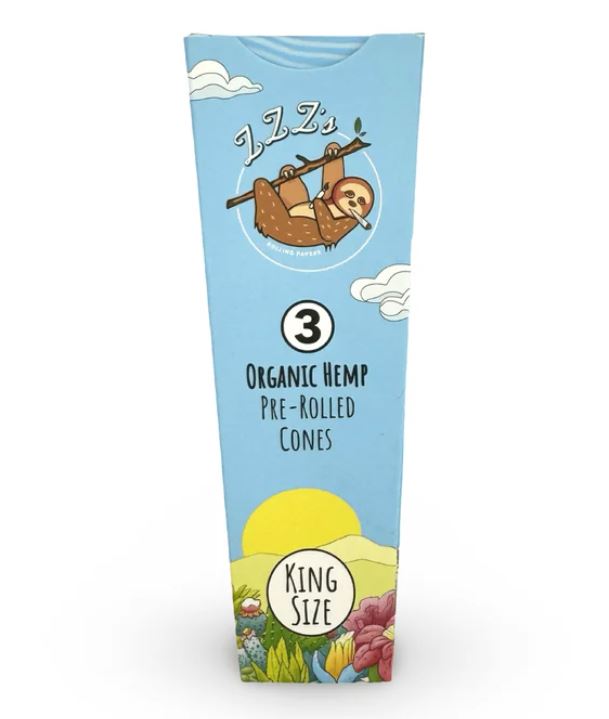 Photograph of product: King Size Cones 3pk "Stoner Sloth"