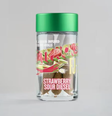 Photograph of product: Strawberry Sour Diesel  FJ-3 Infused Pre-rolls | 0.6G 5-Pack