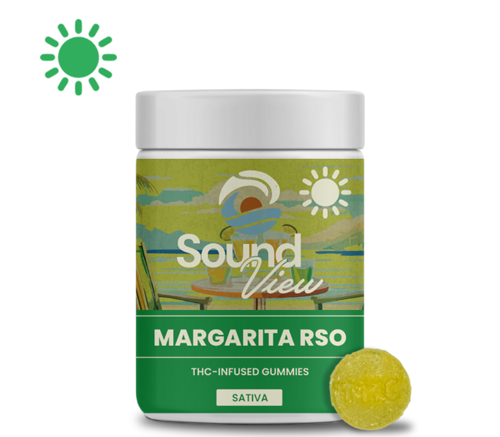 Photograph of product: SoundView Margarita RSO Gummies T96mg S 00086