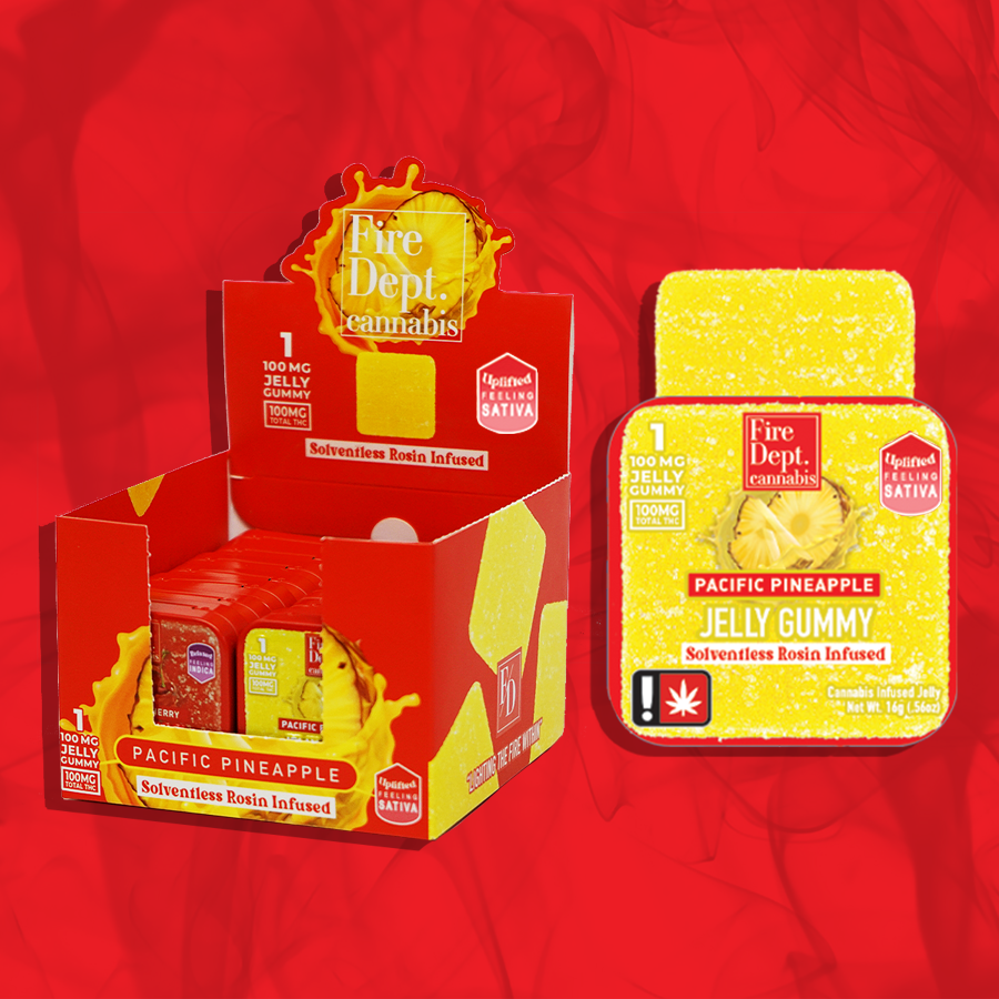 Photograph of product: FIRE DEPT | JELLY GUMMY | Oui'd | PACIFIC PINEAPPLE