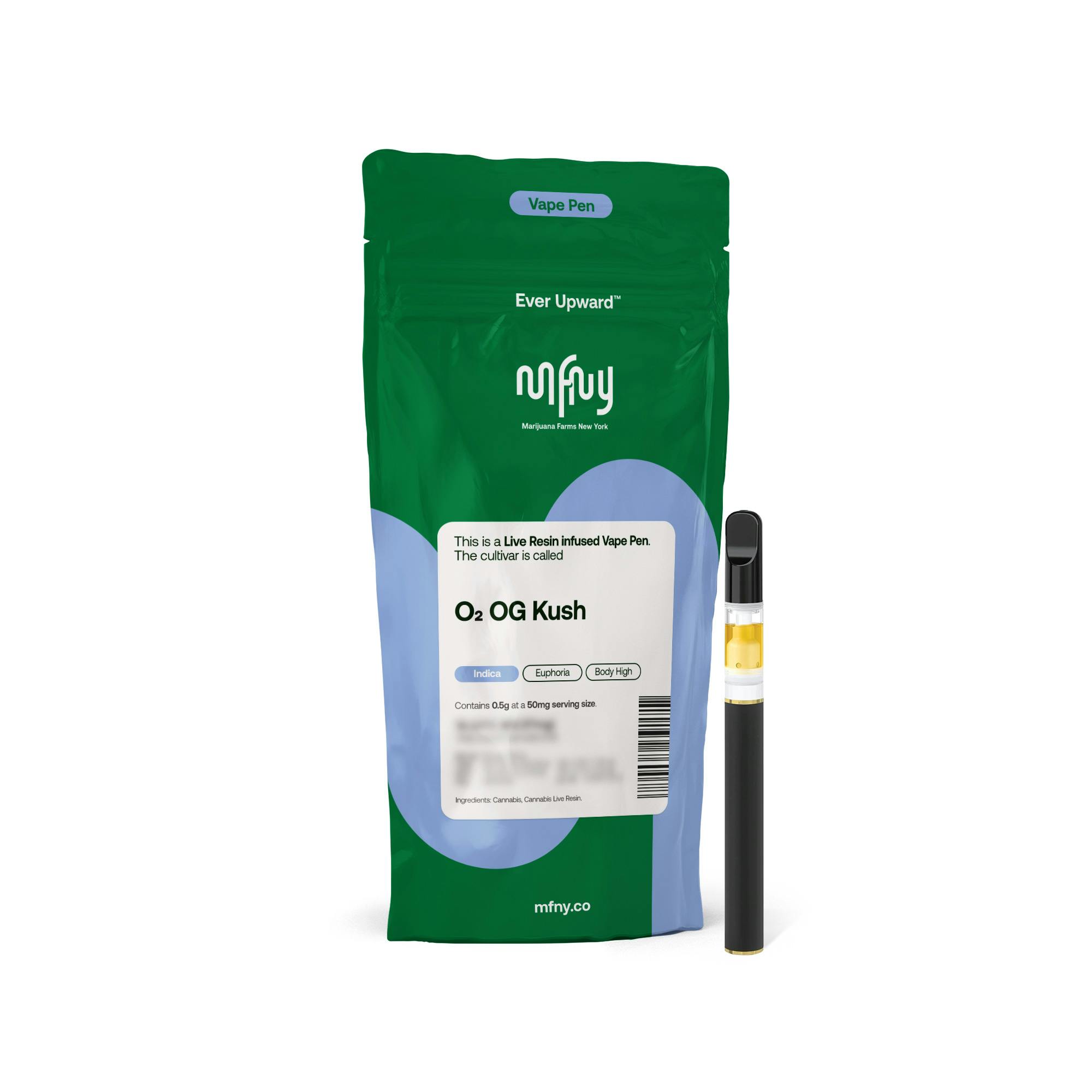 Photograph of product: MFNY - O2 OG Kush Live Resin