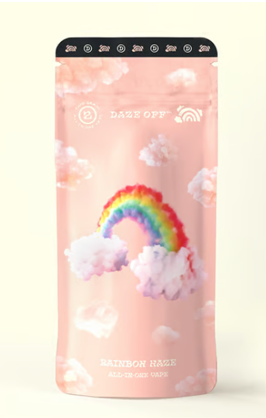 Photograph of product: Daze Off - Disposable Vape - Rainbow Haze (2g)