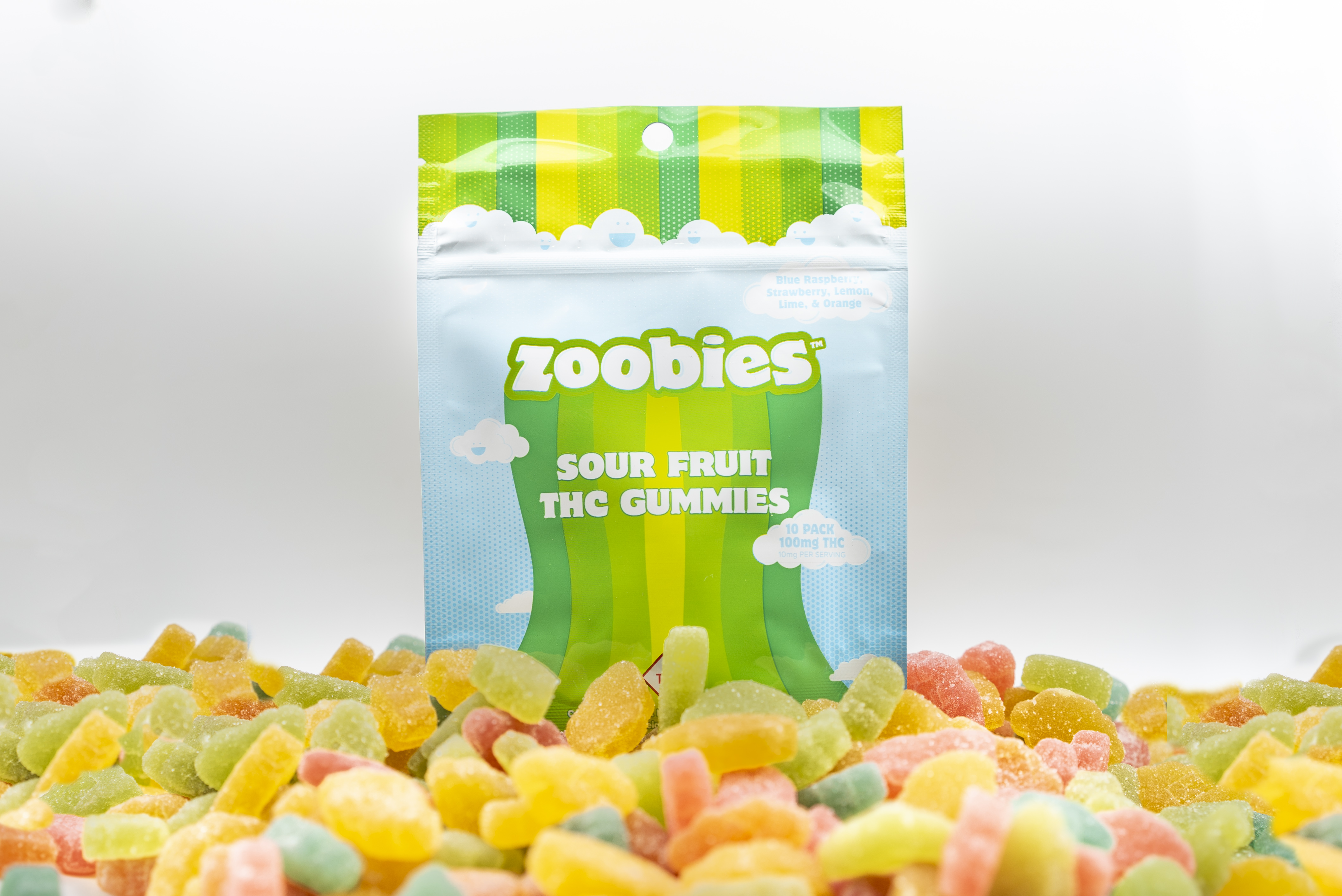 Photograph of product: Gummies | Sour Fruit (Oui'd) | 10 pk