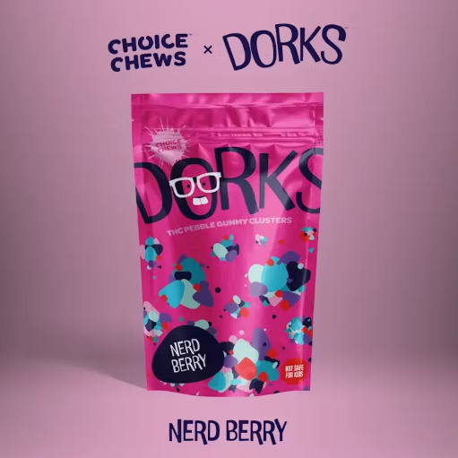 Photograph of product: Nerd Berry (S) - Gummy Clusters (100mg)
