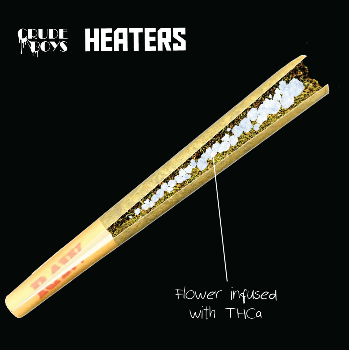 Photograph of product: Crude Boys Golden Ticket 1g Heaters Pre-Roll