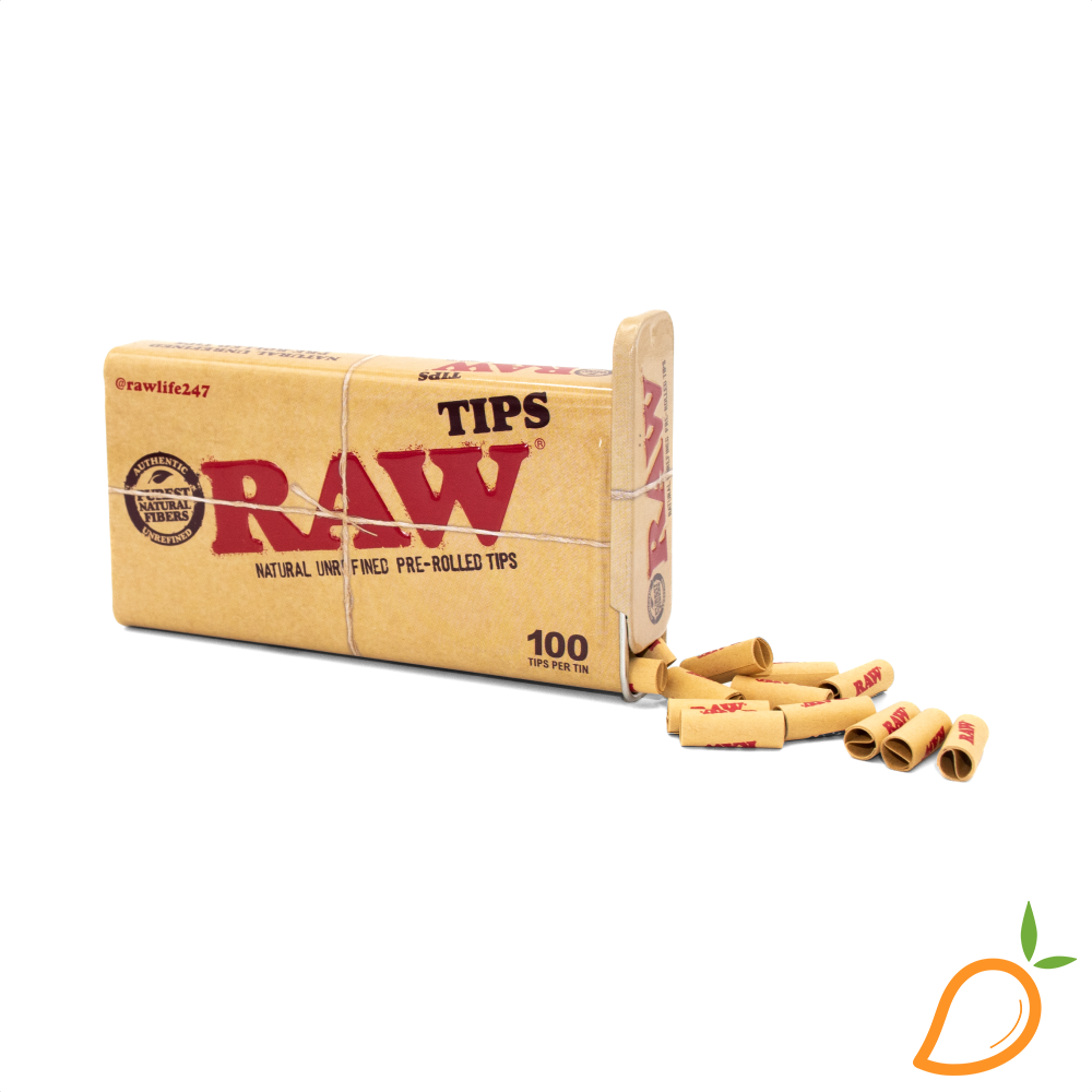Photograph of product: 100pk Pre Rolled Tips In Tin Raw