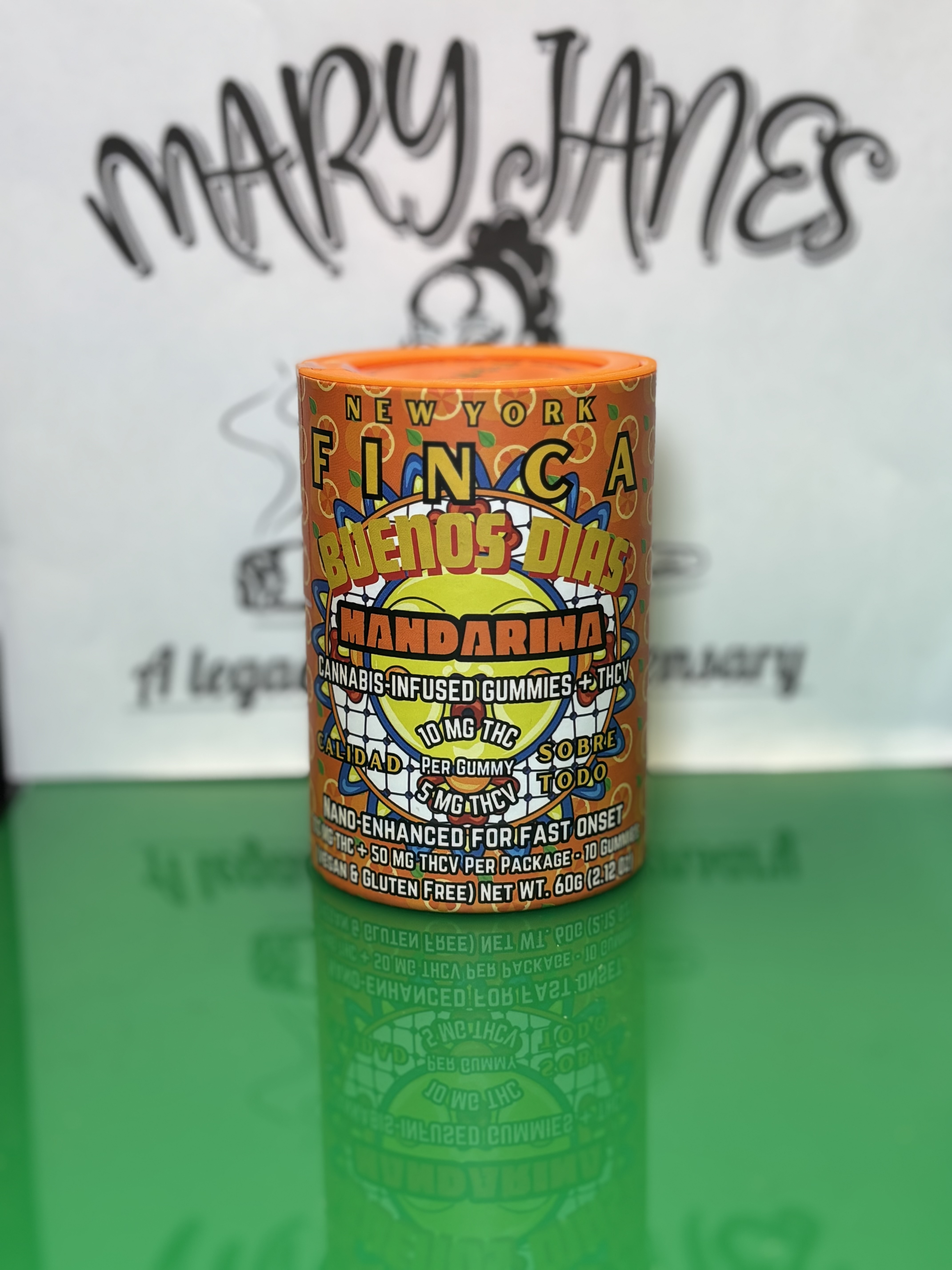Photograph of Product: NY Finca: Buenos Das Mandarina Energy Gummies