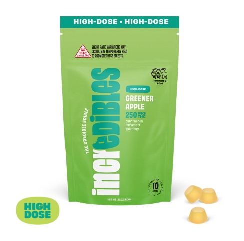 Photograph of product: Incredibles High Dose-Greener Apple (FAST ACTING) 25mg x 10ct - 3301