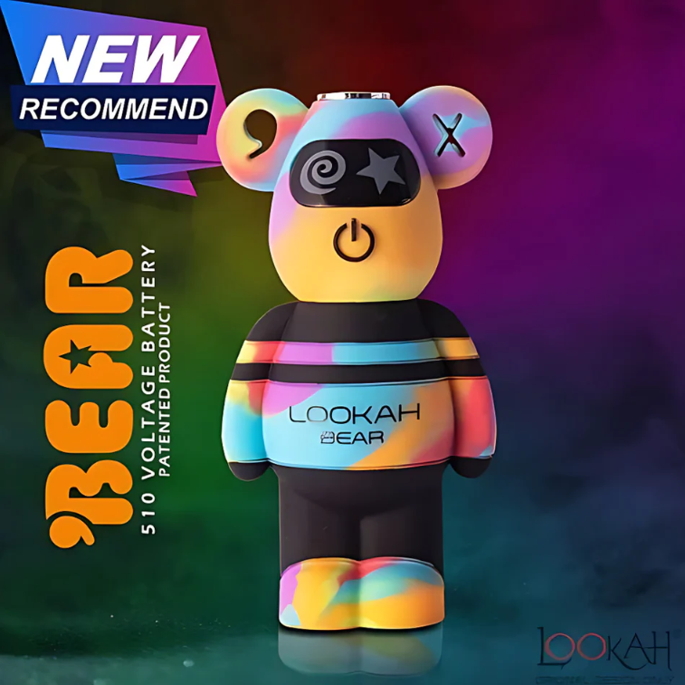 Photograph of product: Lookah Bear Battery (Pink Tiedye)