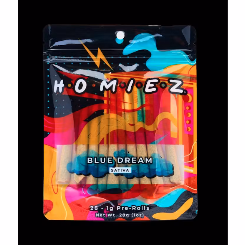 Photograph of product: Homiez - 28pk 1g Prerolls - (28g) - Oui'd - **BLUE DREAM** (2/$90)