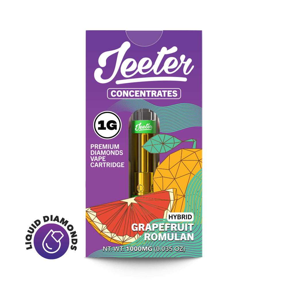Photograph of product: Jeeter - Cartridge Liquid Diamonds - Grapefruit Romulan (H) (1.0g)