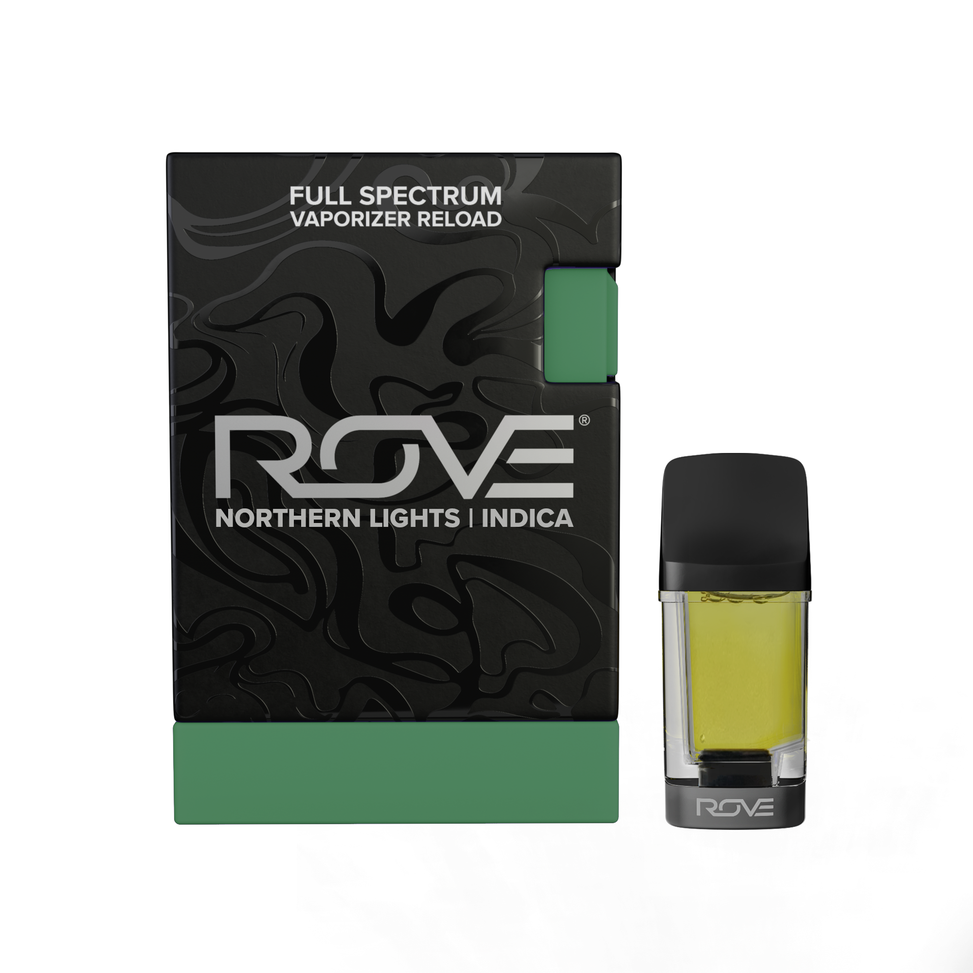 Photograph of product: Rove | Northern Lights | Melted Diamond Live Resin Vaporizer | 1.0g (Reload)