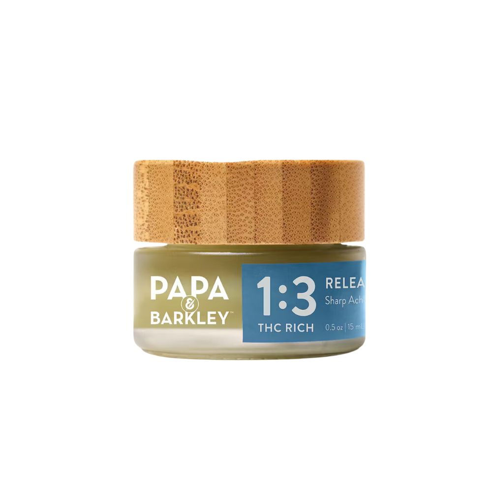 Photograph of product: 1:3 TH-oui RICH RELEAF BALM 15ML - PAPA & BARKLEY