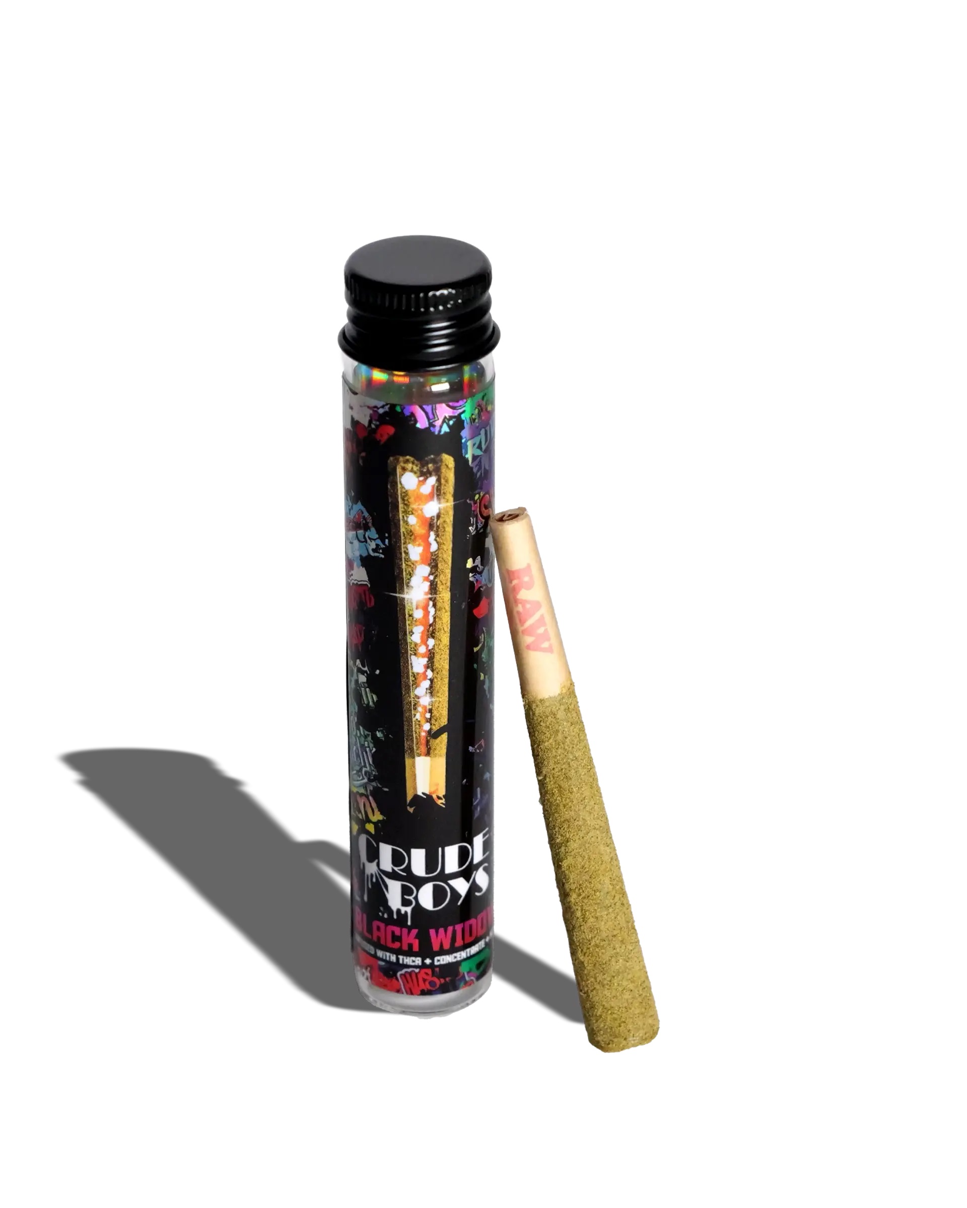 Photograph of product: Crude Boys Black Widows Strawberry Splash 1.3g