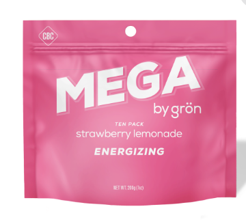 Photograph of product: GRON 1000MG STRAWBERRY LEMONADE 1:1 MEGA 10PK CBC:TH-oui