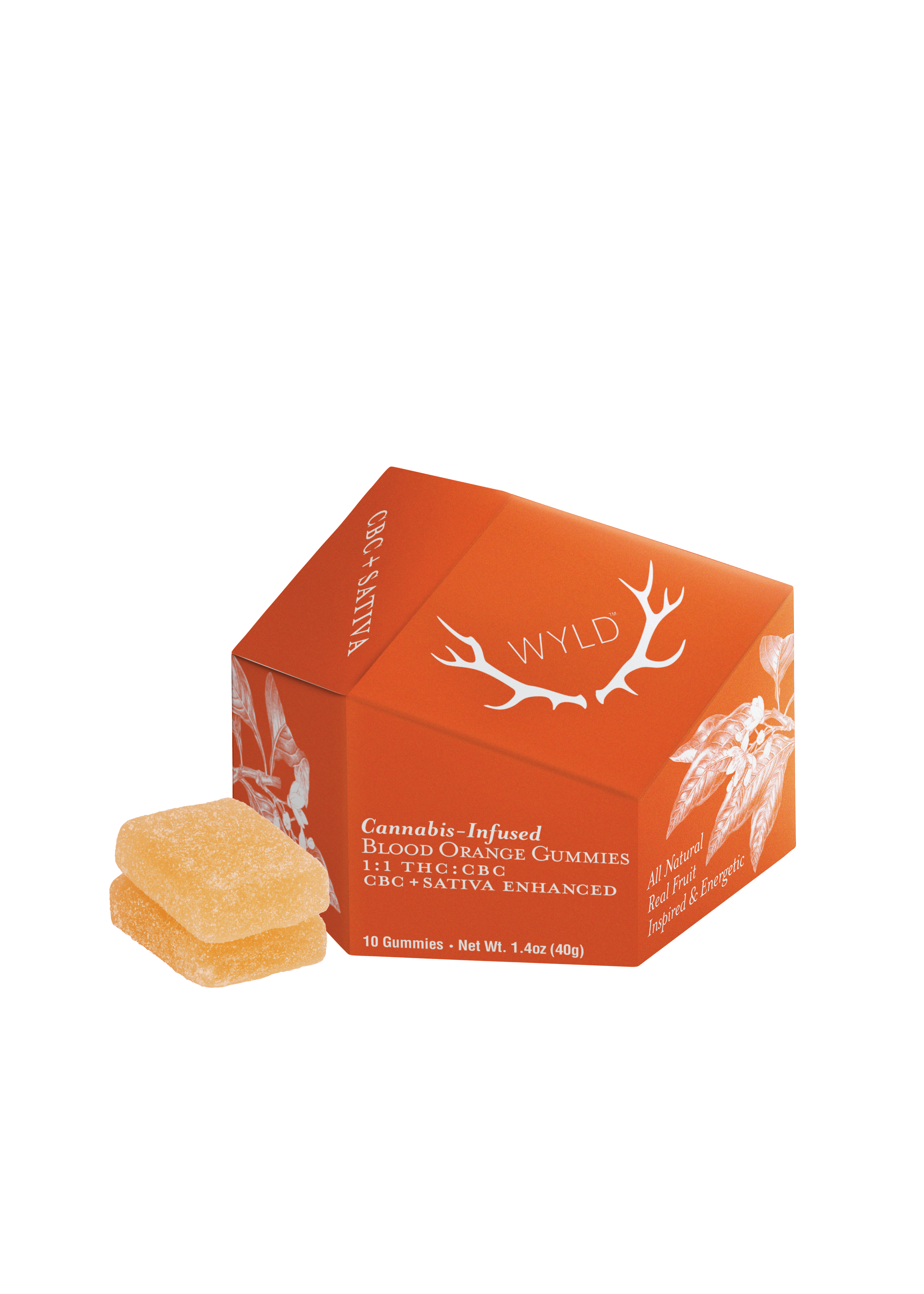 Photograph of product: Blood Orange | 1:1 TH-oui/CBC | 100mg (10ct)