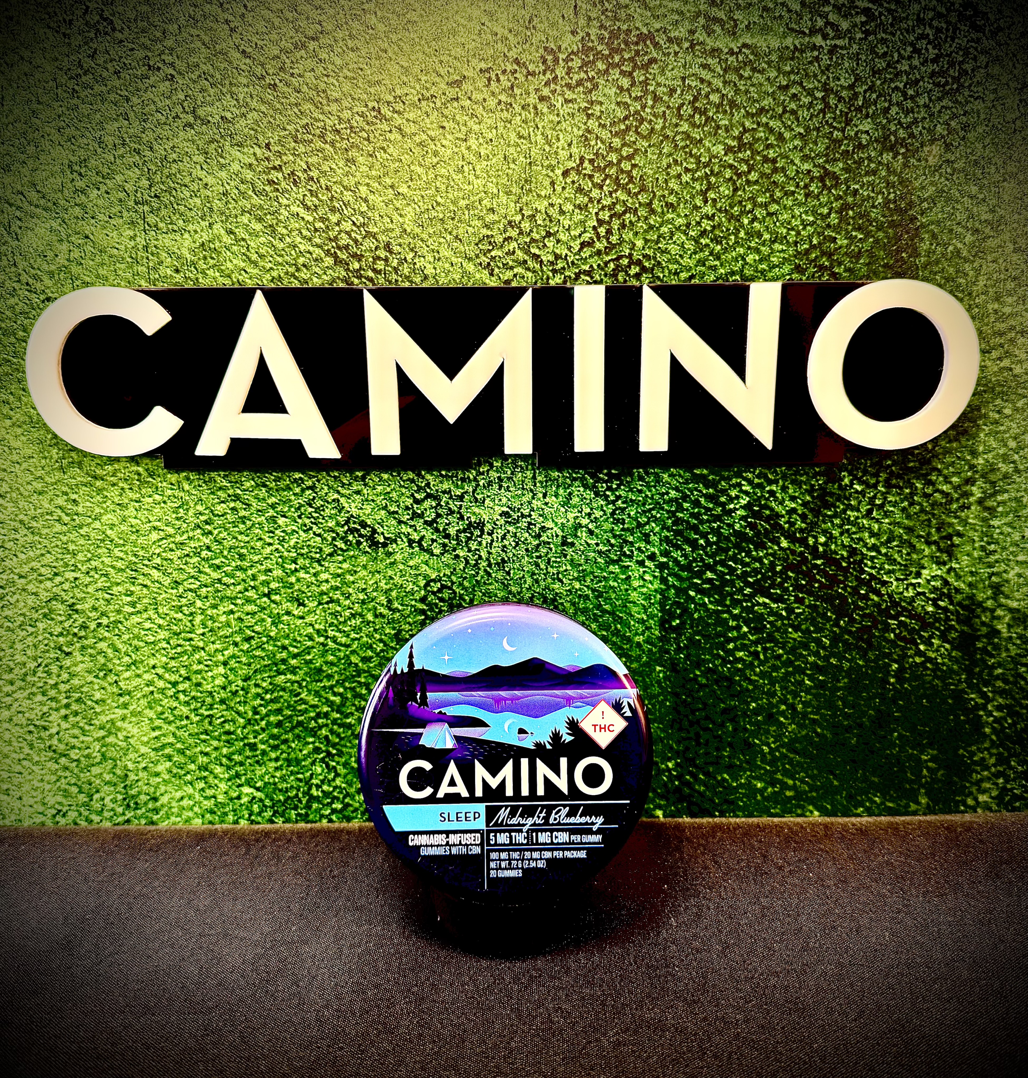 Photograph of product: Midnight Blueberry | 5:1 THC: CBN | 100MG | Camino