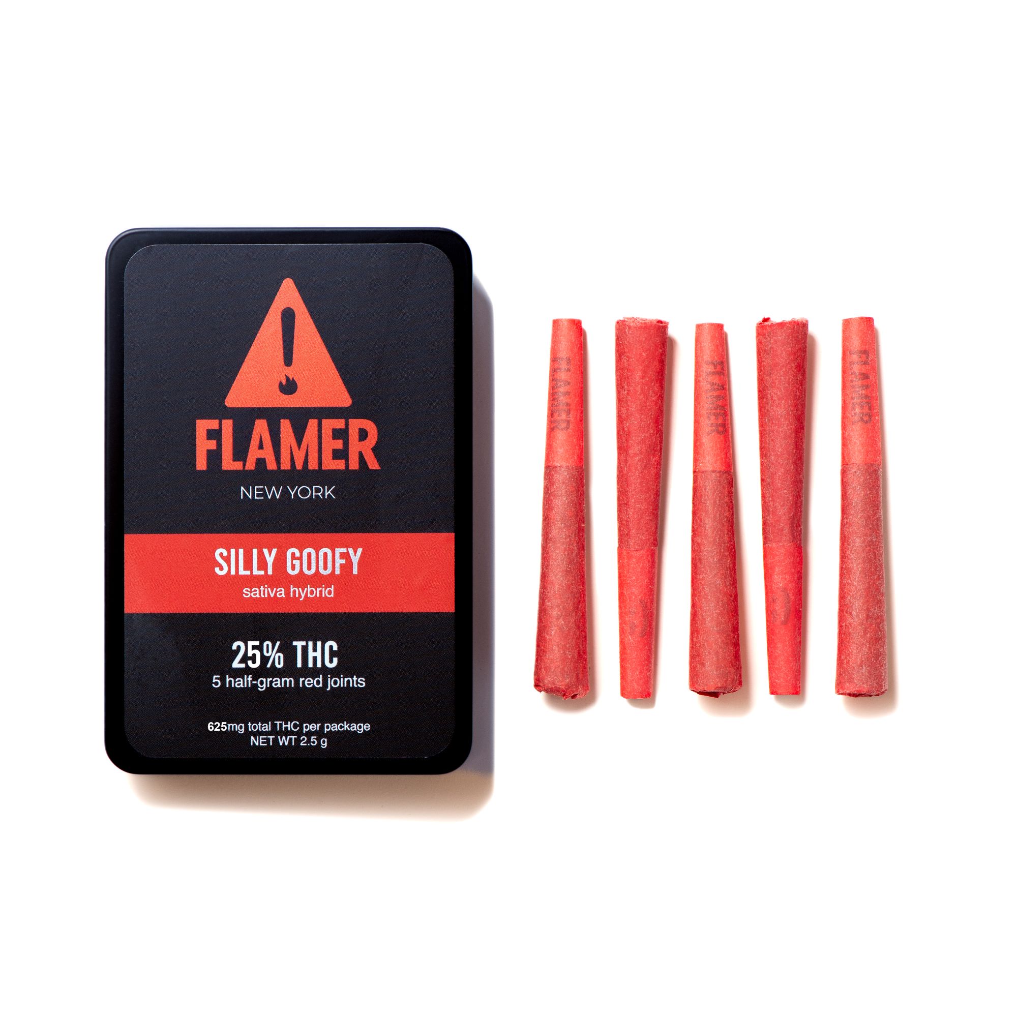 Photograph of product: Flamer | Silly Goofy | Pre-Roll 5pk | 2.5g