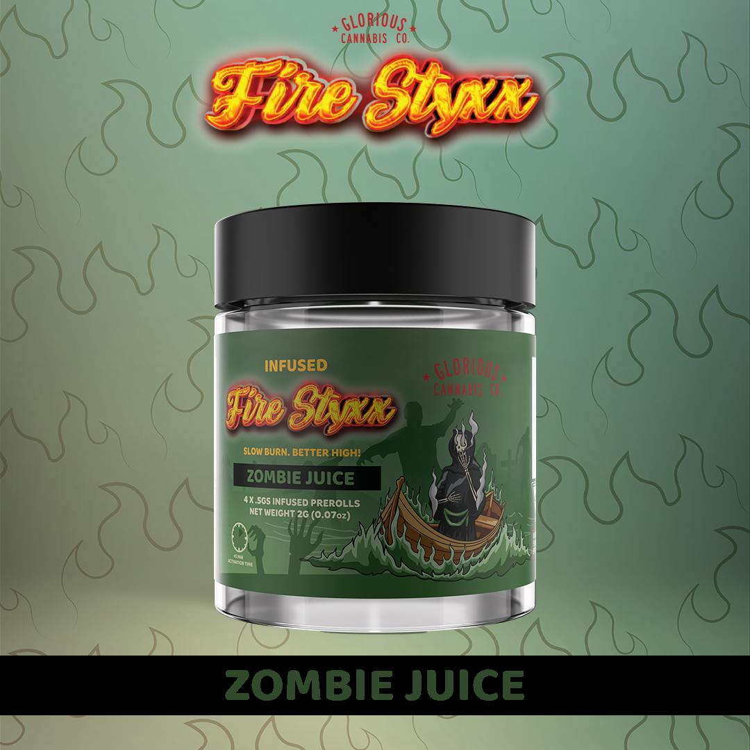 Photograph of product: AU GCC: Zombie Juice Fire Styxx Multi-Pack (4 x