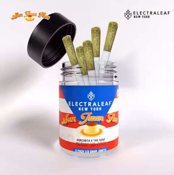 Photograph of product: Electraleaf NY | Pre-Roll 5pk San Juan Flan