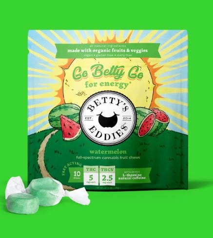 Photograph of product: Betty's Eddies | Watermelon Go Betty Go | 50mg