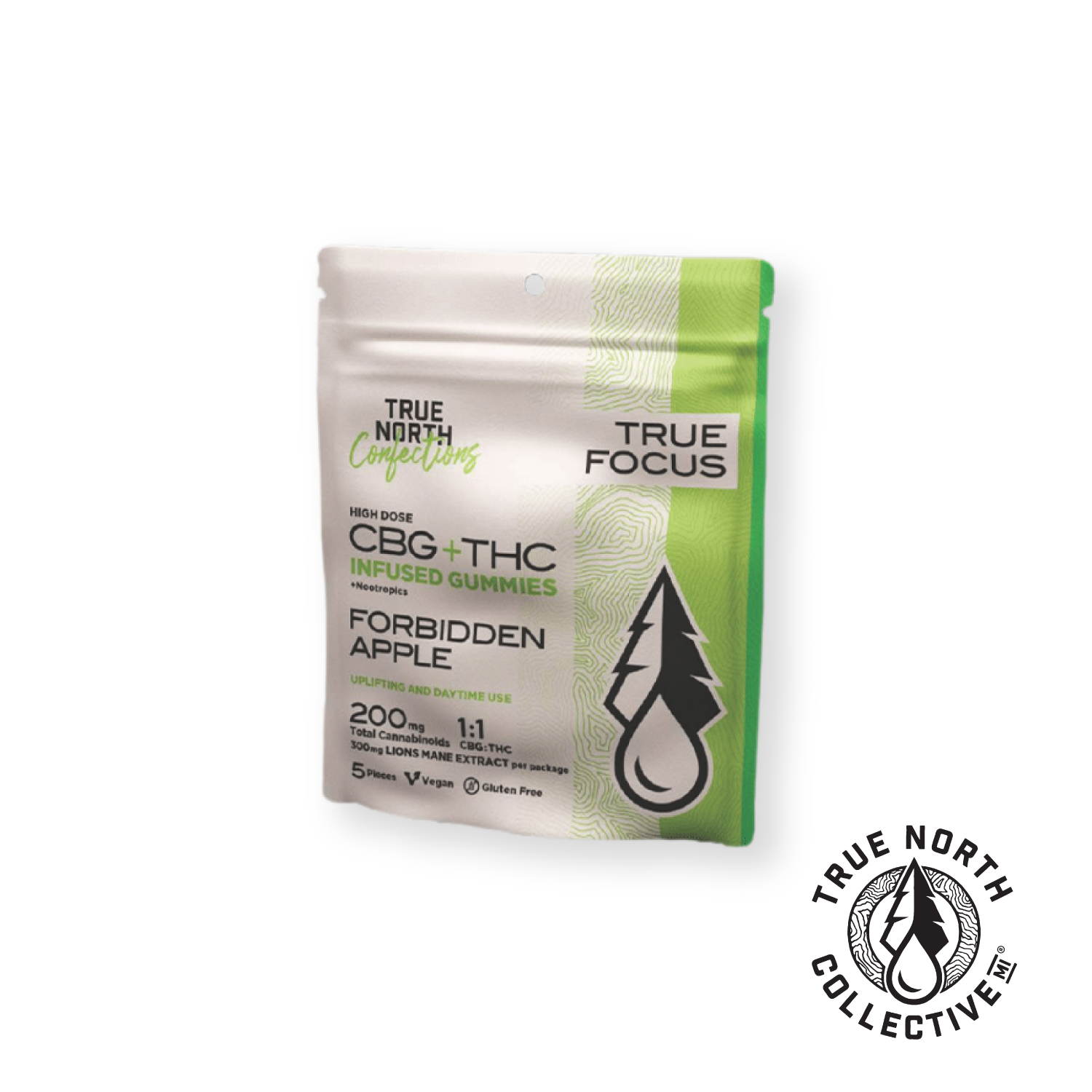 Photograph of product: 1:1 Forbidden Apple Distillate Gummies TH-oui:CBG - 200mg