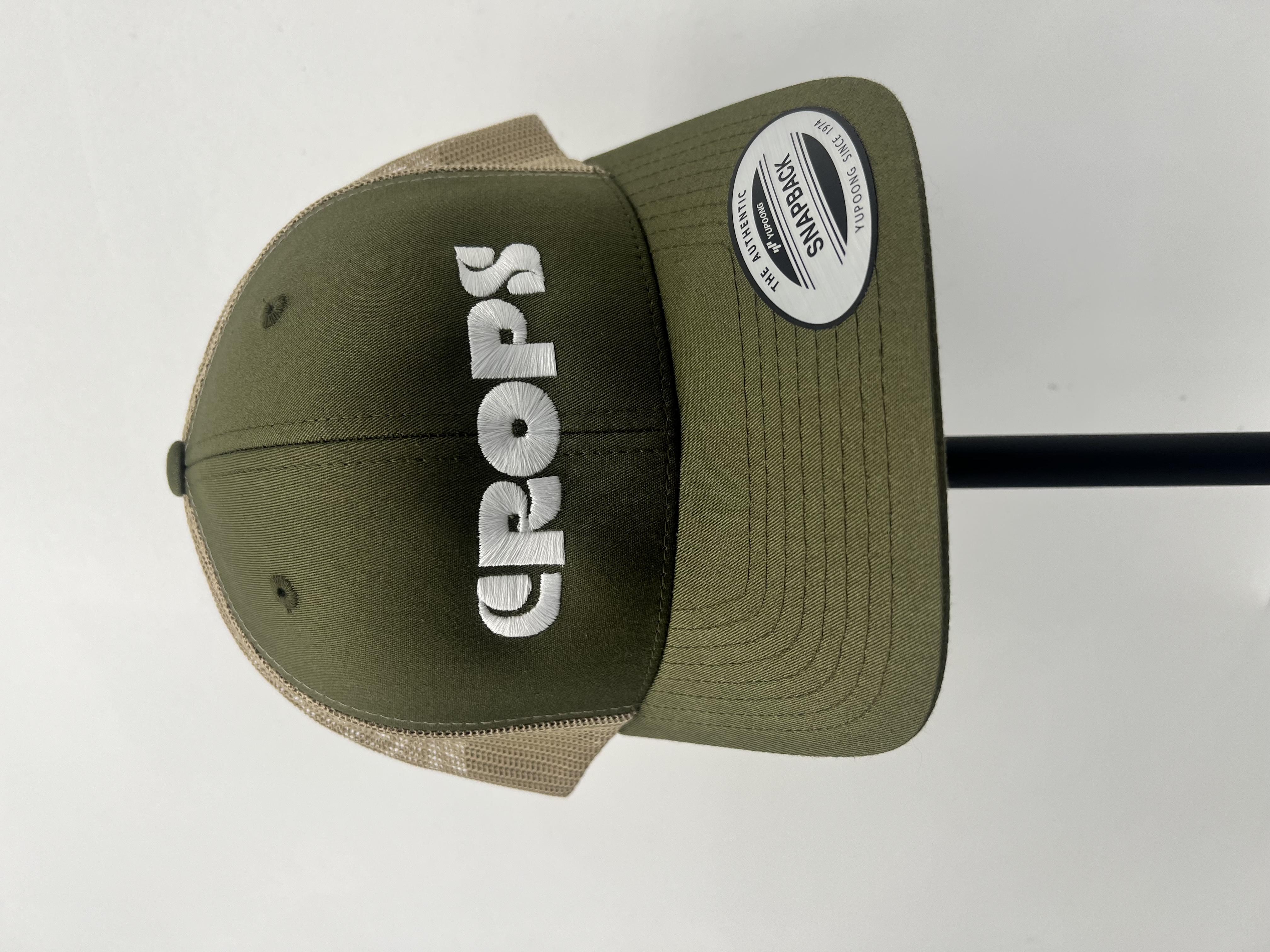 Photograph of product: Green Crops Snapback Hat