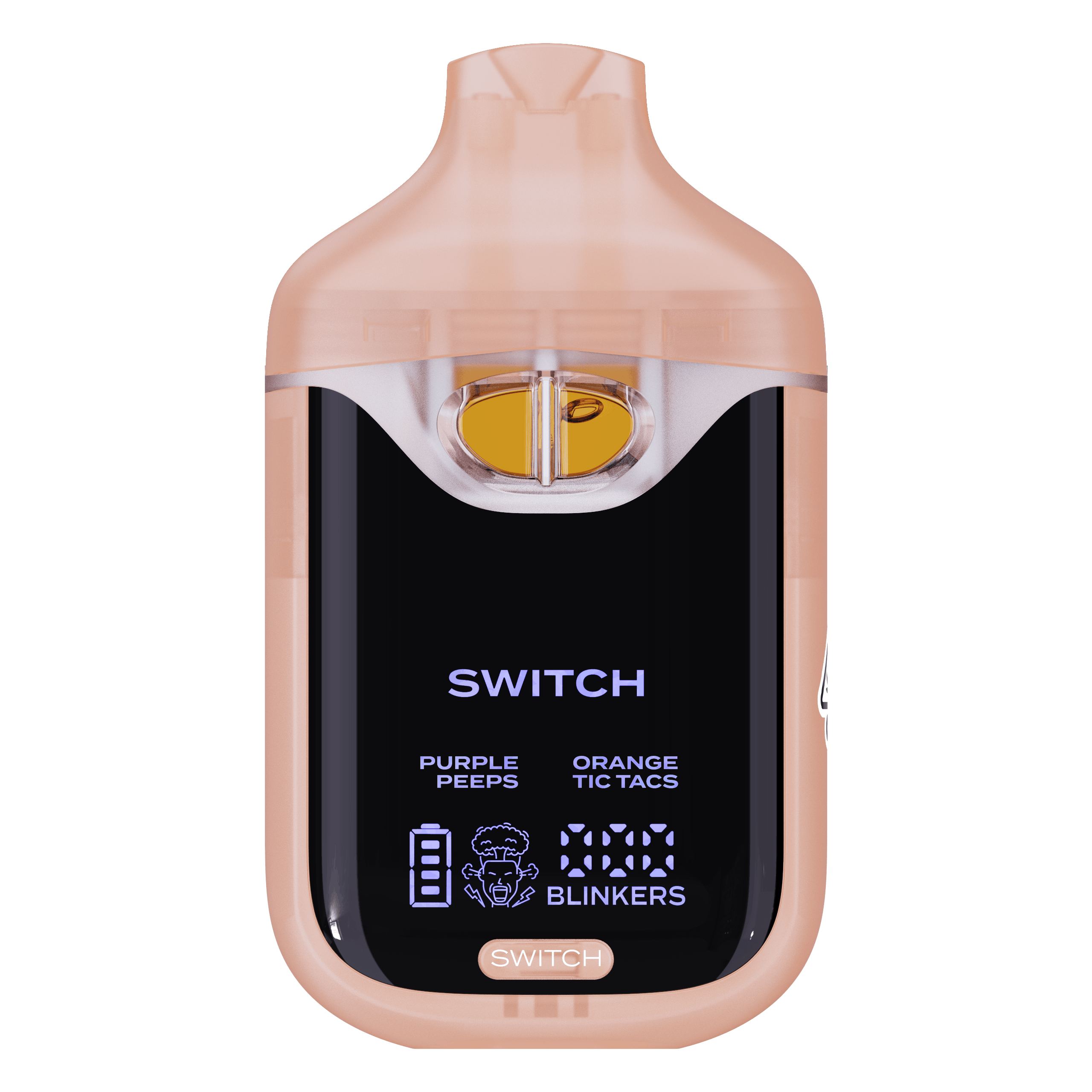 Photograph of product: Boutiq - Disposable - Purple Peeps x Orange Tic Tacs - 1G