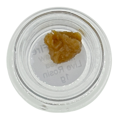Photograph of product: Strait-Fire Mackinaw Mimosa Live Rosin 1g