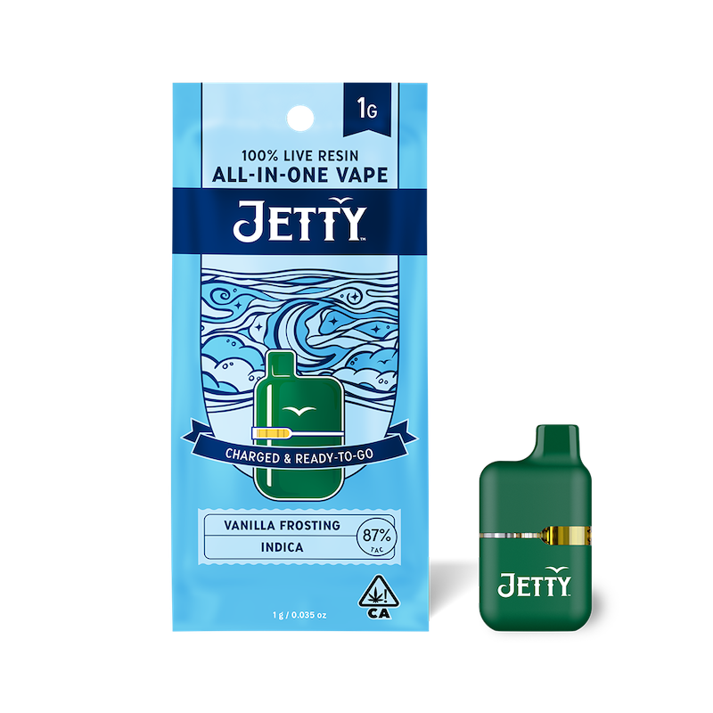 Photograph of product: AIO (Mini Tank) - Vanilla Frosting (Live Resin) - 1g (I) - Jetty