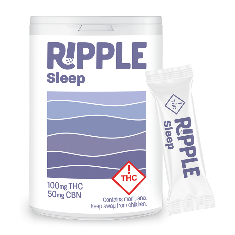 Photograph of product: Ripple | 2:1 TH-oui/CBN Powder | Sleep | 100mg