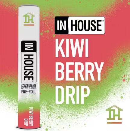 Photograph of product: In House Kiwi Berry Infused Preroll