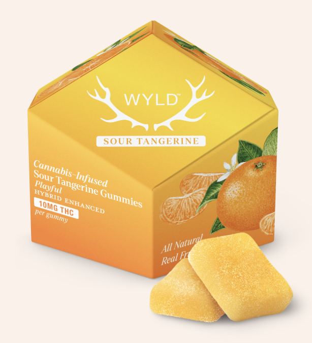 Photograph of product: B19 | Sour Tangerine THC Gummies | Wyld