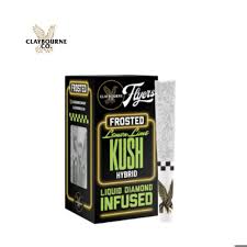 Photograph of product: LEMON LIME KUSH FROSTED 2.5G INFUSED 5PK PREROLLS