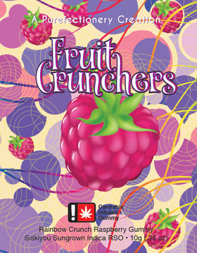 Photograph of product: RSO Fruit Crunchers | Raspberry | 100mg