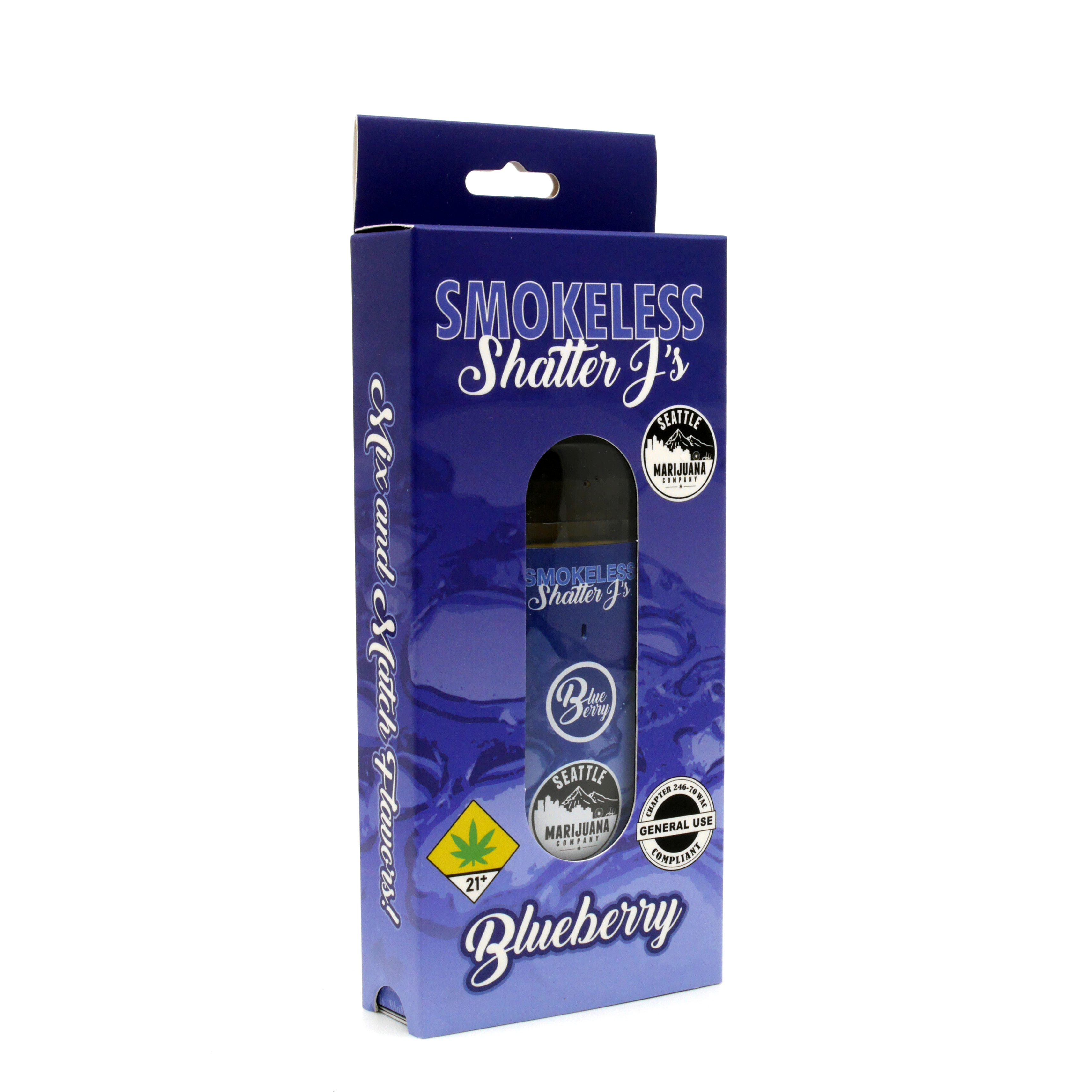 Photograph of product: Blueberry Shatter J's Disposable | 1g (DOH)