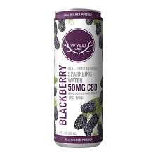 Photograph of Product: 50mg CBD Blackberry - Hemp Sparkling Water - Wyld