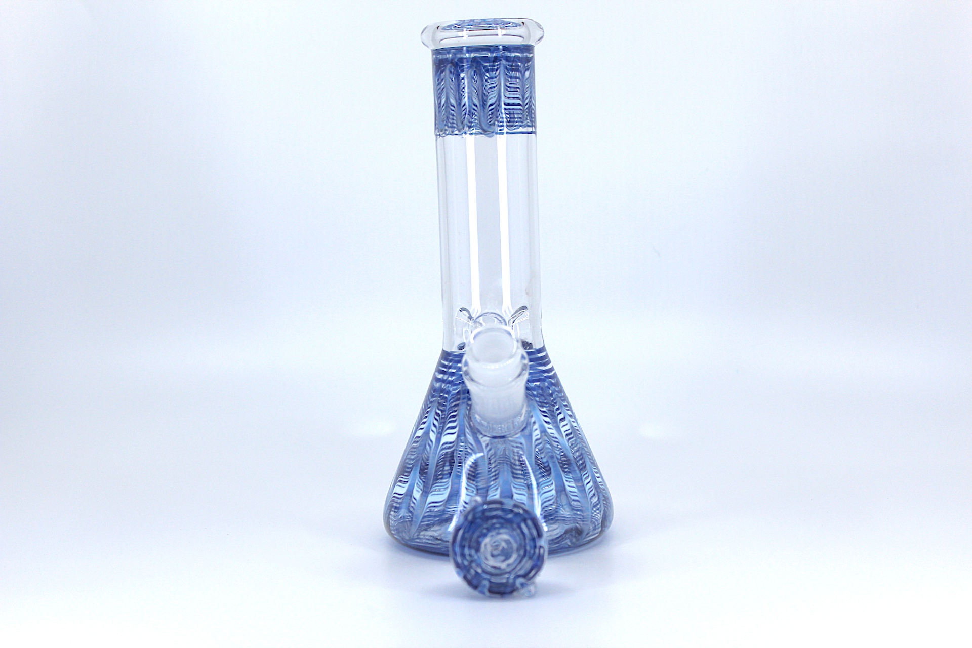 Photograph of product: Glass - 5mm Colored Rim Beaker Base W/ Ice Pinch