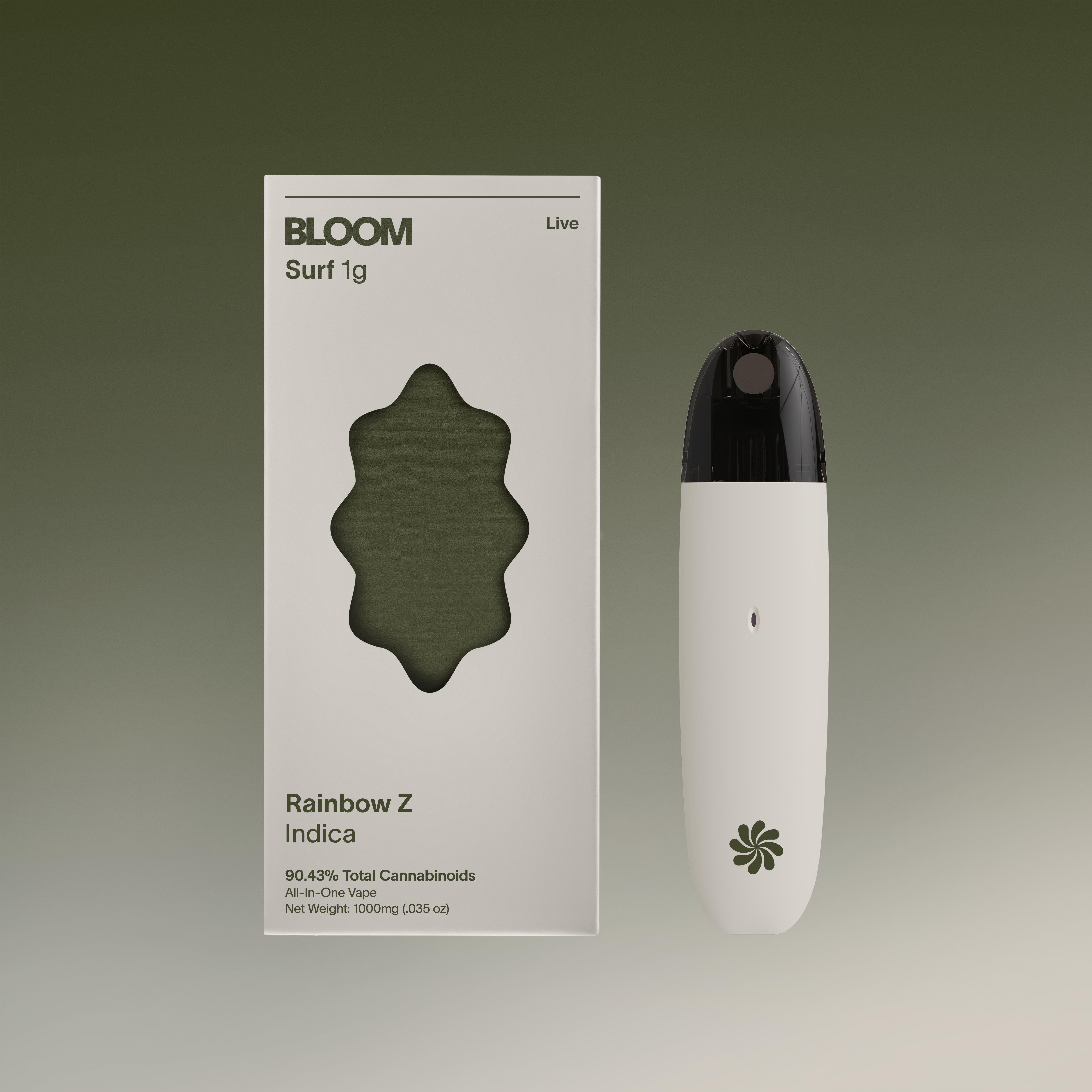 Photograph of product: Bloom | Rainbow Z | Live Surf | Vape