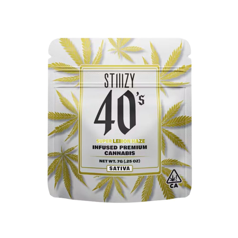 Photograph of product: SUPER LEMON HAZE 40's INFUSED MYLAR 7G - STIIIZY