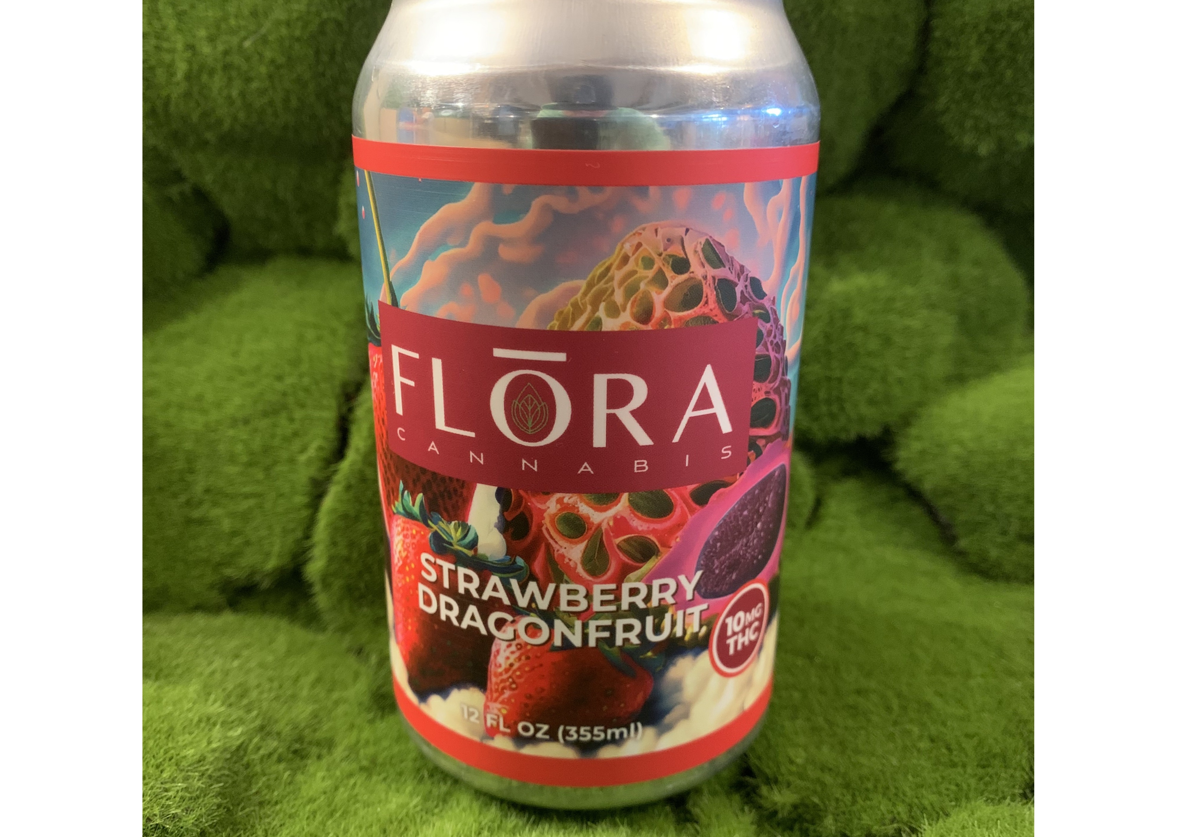Photograph of product: 10mg Can | Strawberry Dragonfruit Lemonade | Flora Oui'd